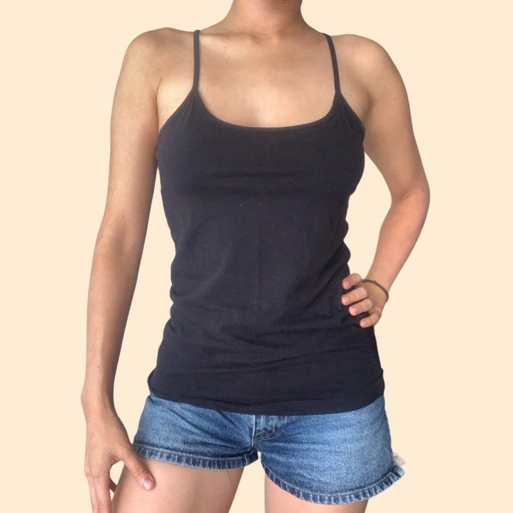 Previously Worn Basic black Tank top from Forever 21 Teen Juniors Goth Emo